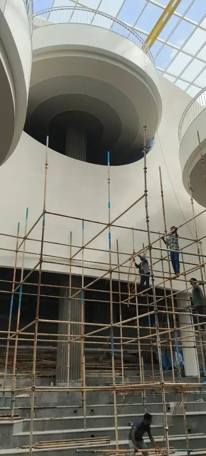 Atrium under construction