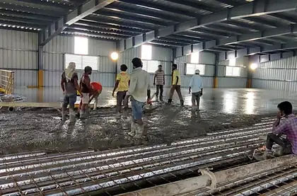 Industrial interior during fit-out