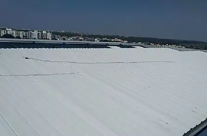 Long-span sheet roof